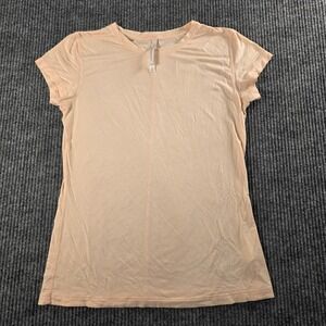 The Group by Babaton Aritzia Peach Crew Neck Short Sleeve T-Shirt Small